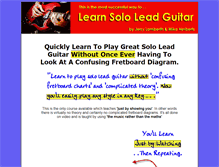 Tablet Screenshot of learnsologuitar.net